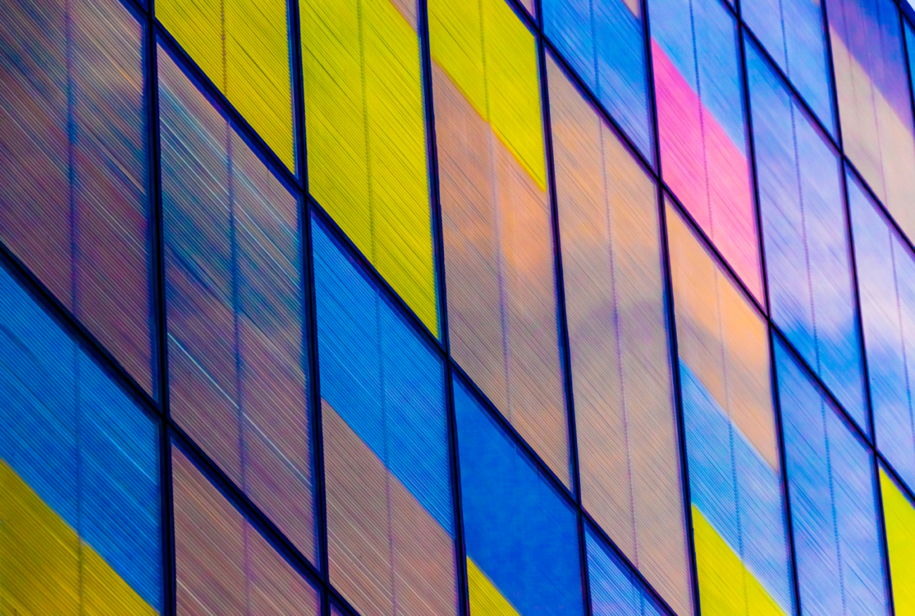 Colorful building wall