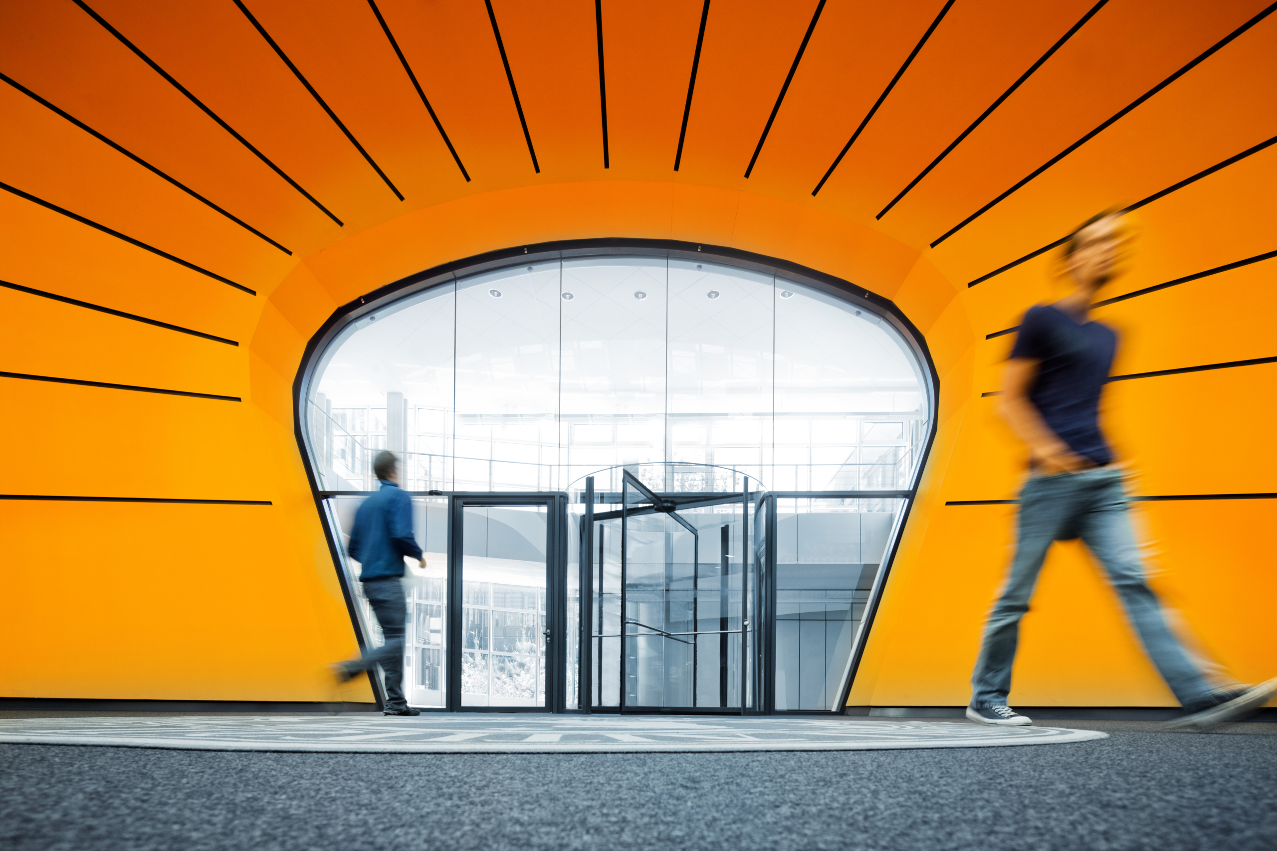 walking in modern architecture